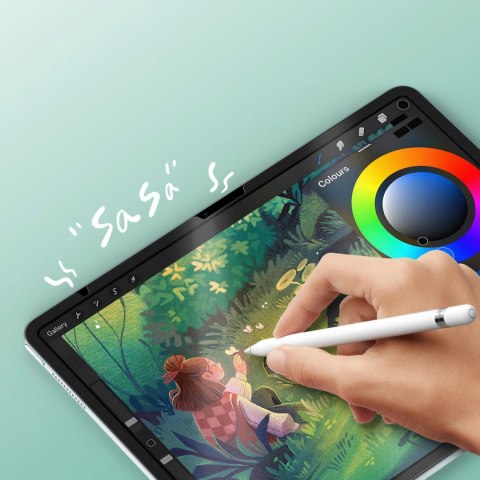 Folia ochronna Dux Ducis Naad Paperlike matowa na iPad Air 13" (2024/2025) - z czarną ramką Folia ochronna Dux Ducis Naad Paperlike matowa na iPad Air 13" (2024/2025) - z czarną ramką