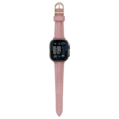 Skórzany pasek AMAZINGTHING Class Band do Apple Watch 45 / 46 / 49 mm - różowy