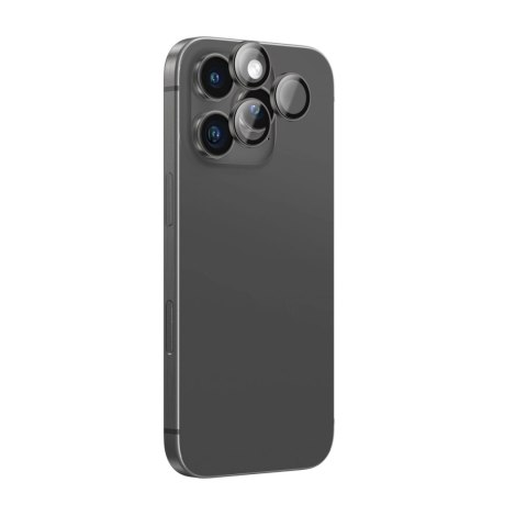 Szkło hartowane AMAZINGTHING AR Aluminium 3 Lens Glass z ramką na soczewki aparatu do iPhone 16 Pro / 16 Pro Max - czarne Szkło hartowane AMAZINGTHING AR Aluminium 3 Lens Glass z ramką na soczewki aparatu do iPhone 16 Pro / 16 Pro Max - czarne