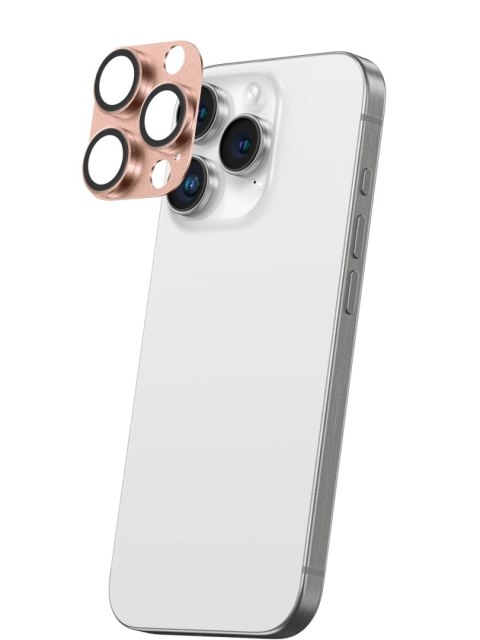 Szkło hartowane AMAZINGTHING Aviation-Grade Alloy Lens na wyspę aparatu do iPhone 16 Pro / 16 Pro Max - różowe złoto Szkło hartowane AMAZINGTHING Aviation-Grade Alloy Lens na wyspę aparatu do iPhone 16 Pro / 16 Pro Max - różowe złoto