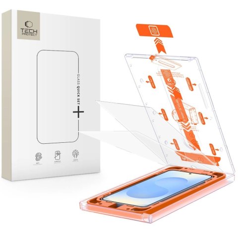 Szkło hartowane Tech-Protect Quick Set+ na Samsung Galaxy S25 - przezroczyste Szkło hartowane Tech-Protect Quick Set+ na Samsung Galaxy S25 - przezroczyste