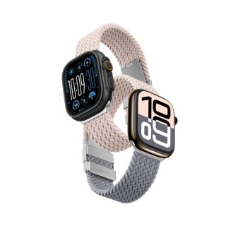 Zestaw 2 pasków AMAZINGTHING Blend Band do Apple Watch 45 / 46 / 49 mm - różowo-szary / różowy