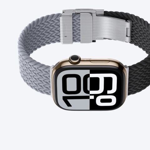 Zestaw 2 pasków AMAZINGTHING Blend Band do Apple Watch 45 / 46 / 49 mm - szaro-czarny / szary
