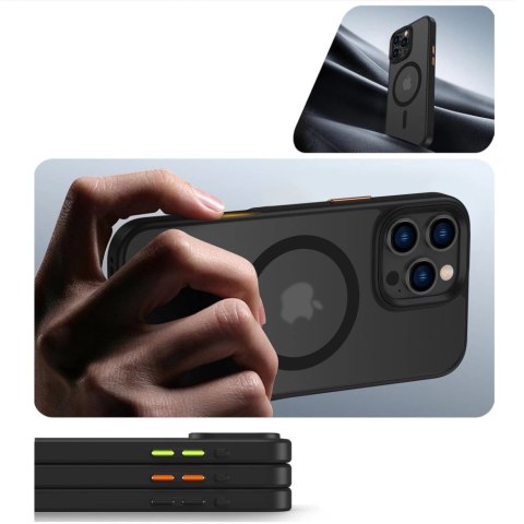 Etui Etui Tech-Protect MagMat Magsafe 3-set na iPhone 16 Pro - czarny mat Etui Etui Tech-Protect MagMat Magsafe 3-set na iPhone 16 Pro - czarny mat