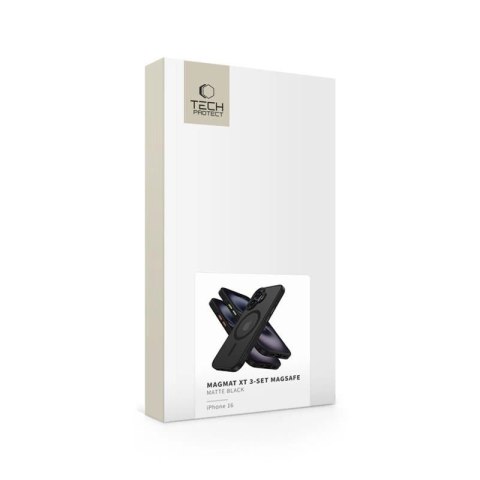 Etui Etui Tech-Protect MagMat Magsafe 3-set na iPhone 16 - czarny mat
