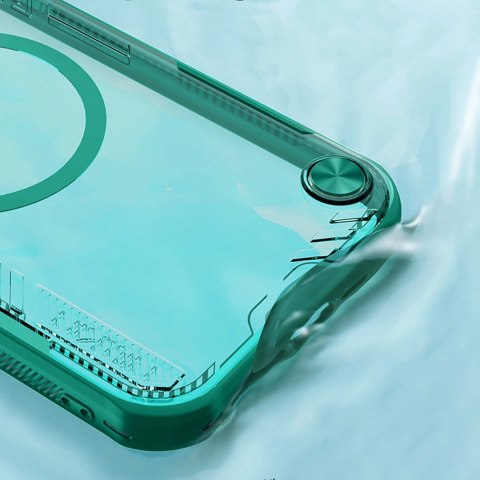 Etui Nillkin Iceblade Prop Magnetic z osłoną na aparat i podstawką na iPhone 16e - zielone Etui Nillkin Iceblade Prop Magnetic z osłoną na aparat i podstawką na iPhone 16e - zielone