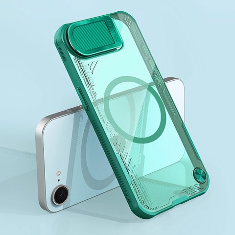 Etui Nillkin Iceblade Prop Magnetic z osłoną na aparat i podstawką na iPhone 16e - zielone Etui Nillkin Iceblade Prop Magnetic z osłoną na aparat i podstawką na iPhone 16e - zielone