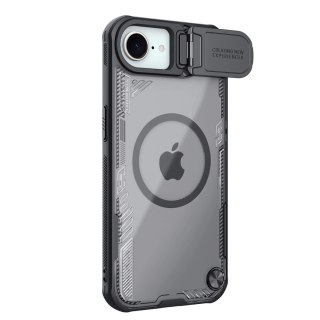 Etui Nillkin Iceblade Prop Magnetic z osłoną obiektywu i podstawką na iPhone 16e - czarne
