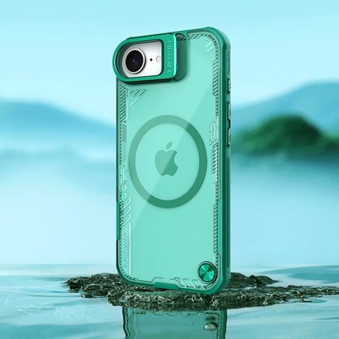 Etui Nillkin Iceblade Prop Magnetic z podstawką na iPhone 16e - zielone Etui Nillkin Iceblade Prop Magnetic z podstawką na iPhone 16e - zielone