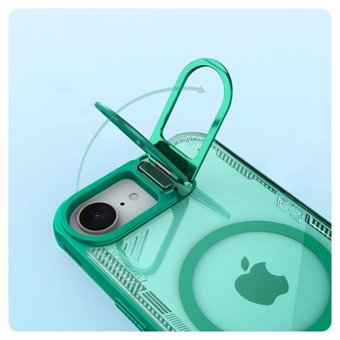 Etui Nillkin Iceblade Prop Magnetic z podstawką na iPhone 16e - zielone Etui Nillkin Iceblade Prop Magnetic z podstawką na iPhone 16e - zielone