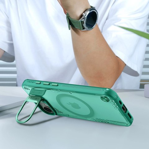 Etui Nillkin Iceblade Prop Magnetic z podstawką na iPhone 16e - zielone Etui Nillkin Iceblade Prop Magnetic z podstawką na iPhone 16e - zielone