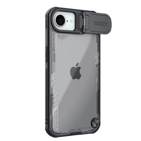 Etui Nillkin Iceblade Prop z osłoną obiektywu i podstawką na iPhone 16e - czarne Etui Nillkin Iceblade Prop z osłoną obiektywu i podstawką na iPhone 16e - czarne