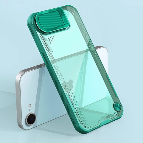Etui Nillkin Iceblade Prop z osłoną obiektywu i podstawką na iPhone 16e - zielone