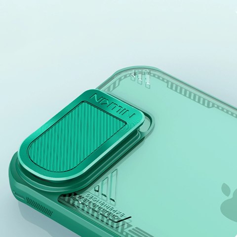 Etui Nillkin Iceblade Prop z osłoną obiektywu i podstawką na iPhone 16e - zielone
