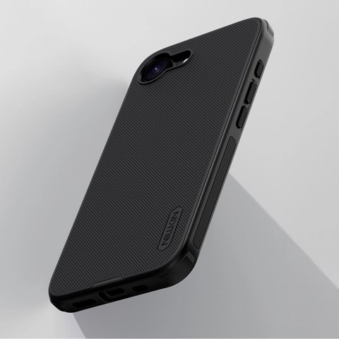 Etui Nillkin Super Frosted Shield Pro Magnetic na iPhone 16e - czarne Etui Nillkin Super Frosted Shield Pro Magnetic na iPhone 16e - czarne