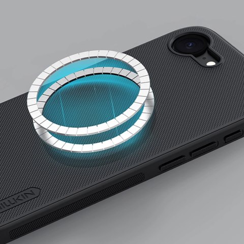 Etui Nillkin Super Frosted Shield Pro Magnetic na iPhone 16e - czarne Etui Nillkin Super Frosted Shield Pro Magnetic na iPhone 16e - czarne