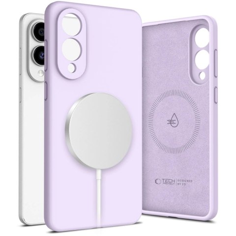 Etui Tech-Protect Liquid Silicone MagSafe na Samsung Galaxy S25 Edge - fioletowe Etui Tech-Protect Liquid Silicone MagSafe na Samsung Galaxy S25 Edge - fioletowe