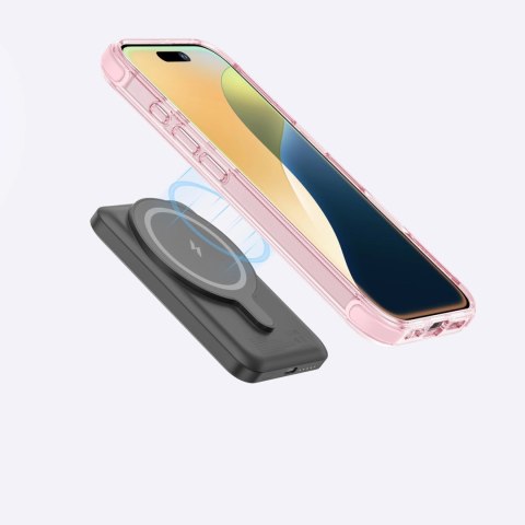 Etui silikonowe AMAZINGTHING Omni Mag Case do iPhone 16 Plus - ciemnoróżowe