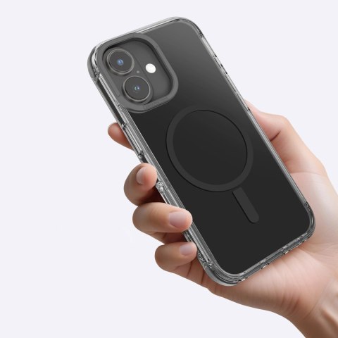 Etui silikonowe AMAZINGTHING Omni Mag Case do iPhone 16 Plus - czarne