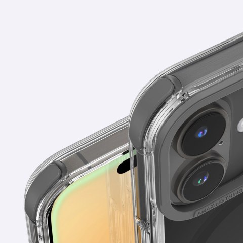 Etui silikonowe AMAZINGTHING Omni Mag Case do iPhone 16 Plus - czarne