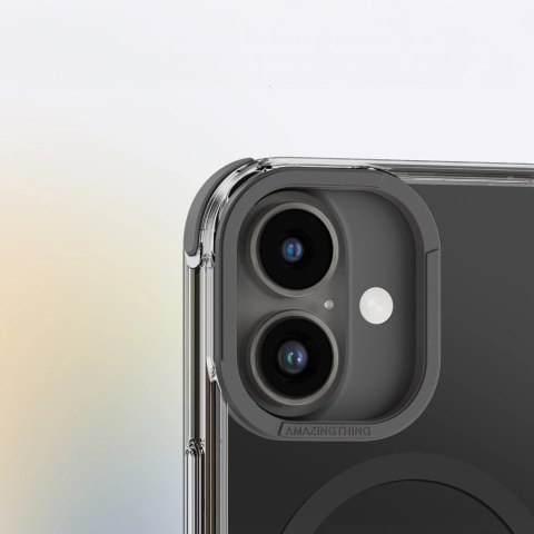 Etui silikonowe AMAZINGTHING Omni Mag Case do iPhone 16 Plus - czarne
