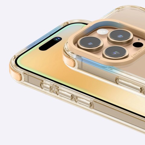 Etui silikonowe AMAZINGTHING Omni Mag Case do iPhone 16 Pro Max - różowe złoto