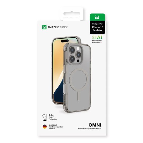 Etui silikonowe AMAZINGTHING Omni Mag Case do iPhone 16 Pro Max - szare Etui silikonowe AMAZINGTHING Omni Mag Case do iPhone 16 Pro Max - szare