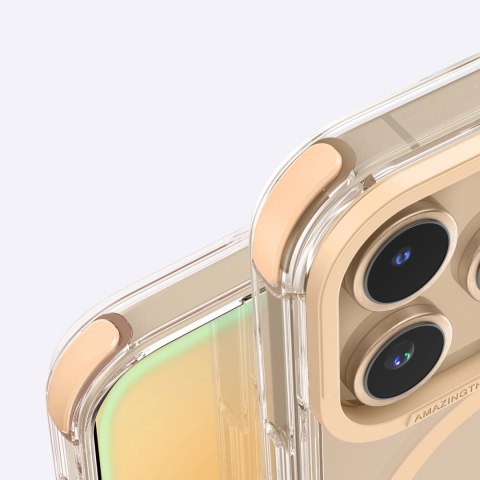 Etui silikonowe AMAZINGTHING Omni Mag Case do iPhone 16 Pro - różowe złoto Etui silikonowe AMAZINGTHING Omni Mag Case do iPhone 16 Pro - różowe złoto