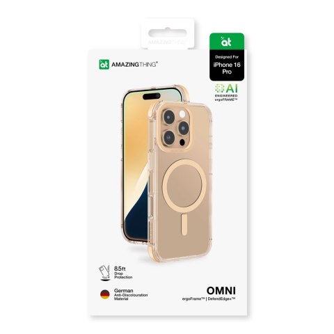 Etui silikonowe AMAZINGTHING Omni Mag Case do iPhone 16 Pro - różowe złoto Etui silikonowe AMAZINGTHING Omni Mag Case do iPhone 16 Pro - różowe złoto