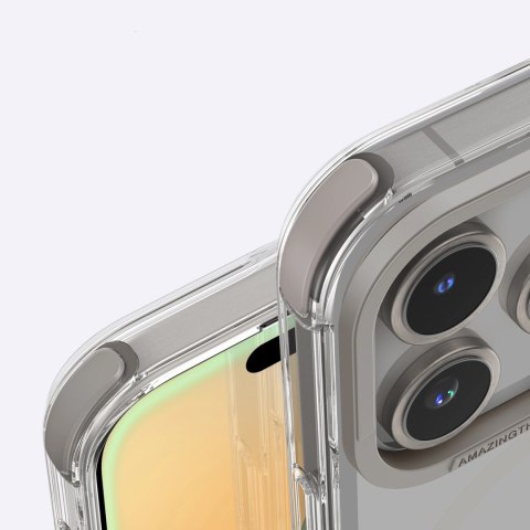 Etui silikonowe AMAZINGTHING Omni Mag Case do iPhone 16 Pro - szare