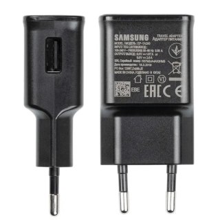 Ładowarka sieciowa Samsung EP-TA200EBE USB-A 15W z kablem EP-DR140ABE USB-A - USB-C (OOB Bulk - opakowanie zastępcze) - czarna