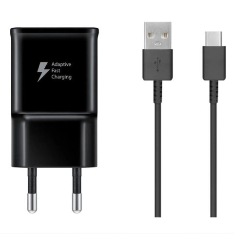 Ładowarka sieciowa Samsung EP-TA200EBE USB-A 15W z kablem EP-DR140ABE USB-A - USB-C (OOB Bulk - opakowanie zastępcze) - czarna Ładowarka sieciowa Samsung EP-TA200EBE USB-A 15W z kablem EP-DR140ABE USB-A - USB-C (OOB Bulk - opakowanie zastępcze) - czarna