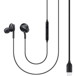 Słuchawki przewodowe Samsung EO-IC100BBE USB-C Stereo Hi-Fi (OOB Bulk - opakowanie zastępcze) - czarne