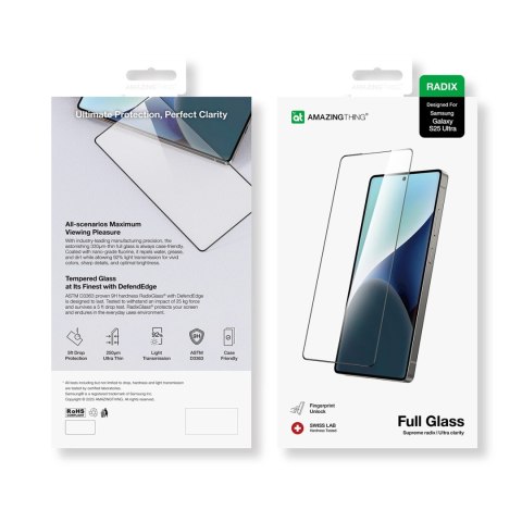 Szkło hartowane AMAZINGTHING Radix Full Glass do Samsung Gakaxy S25 Ultra Szkło hartowane AMAZINGTHING Radix Full Glass do Samsung Gakaxy S25 Ultra