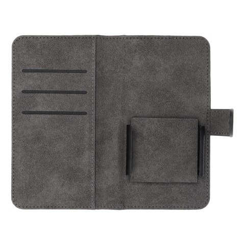 Kabura uniwersalna COMMON Book rozmiar S do IPHONE 12 / 13 / SAMSUNG S6 / A5 2016 / XCOVER 4 / S22 / HUAWEI P8 2017 czarna