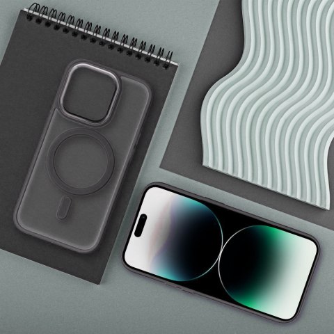 Futerał MATTE MAG COVER kompatybilny z MagSafe do IPHONE 15 Pro Max tytanowy Futerał MATTE MAG COVER kompatybilny z MagSafe do IPHONE 15 Pro Max tytanowy