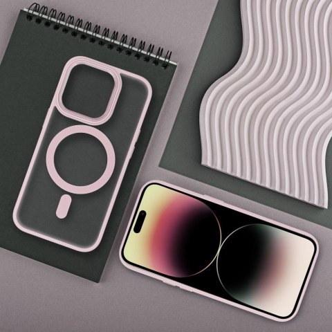 Futerał MATTE MAG COVER kompatybilny z MagSafe do IPHONE 16 Pro różowy Futerał MATTE MAG COVER kompatybilny z MagSafe do IPHONE 16 Pro różowy