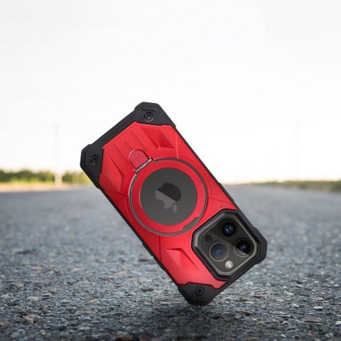 Futerał ARMOR MAG COVER kompatybilny z MagSafe do IPHONE 11 Pro Max czerwony Futerał ARMOR MAG COVER kompatybilny z MagSafe do IPHONE 11 Pro Max czerwony
