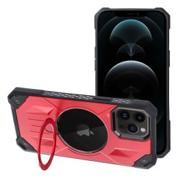 Futerał ARMOR MAG COVER kompatybilny z MagSafe do IPHONE 12 Pro Max czerwony