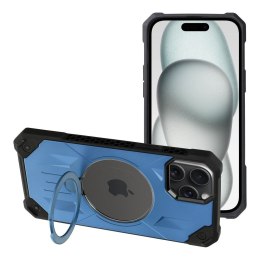 Futerał ARMOR MAG COVER kompatybilny z MagSafe do IPHONE 15 Plus niebieski