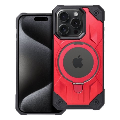 Futerał ARMOR MAG COVER kompatybilny z MagSafe do IPHONE 15 Pro czerwony Futerał ARMOR MAG COVER kompatybilny z MagSafe do IPHONE 15 Pro czerwony