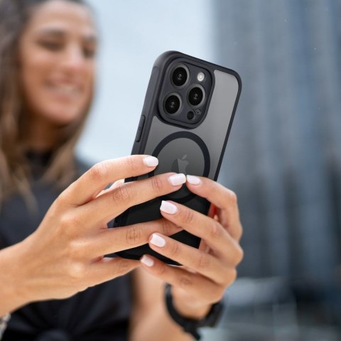 Futerał FULL MATTE MAG COVER kompatybilny z MagSafe do IPHONE 15 Pro Max czarny Futerał FULL MATTE MAG COVER kompatybilny z MagSafe do IPHONE 15 Pro Max czarny