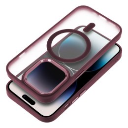 Futerał MATTE MAG COVER kompatybilny z MagSafe do SAMSUNG S25 czerwony