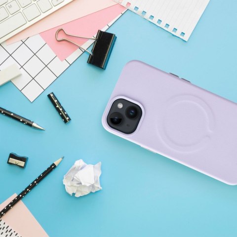 ROAR futerał LEATHER MAG kompatybilny z MagSafe do IPHONE 12 Pro Max Fioletowy ROAR futerał LEATHER MAG kompatybilny z MagSafe do IPHONE 12 Pro Max Fioletowy