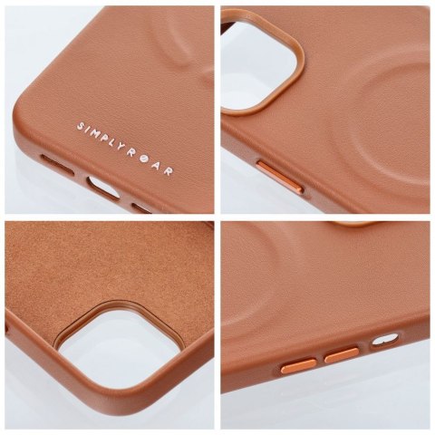 ROAR futerał LEATHER MAG kompatybilny z MagSafe do IPHONE 14 Pro Max Brązowy ROAR futerał LEATHER MAG kompatybilny z MagSafe do IPHONE 14 Pro Max Brązowy