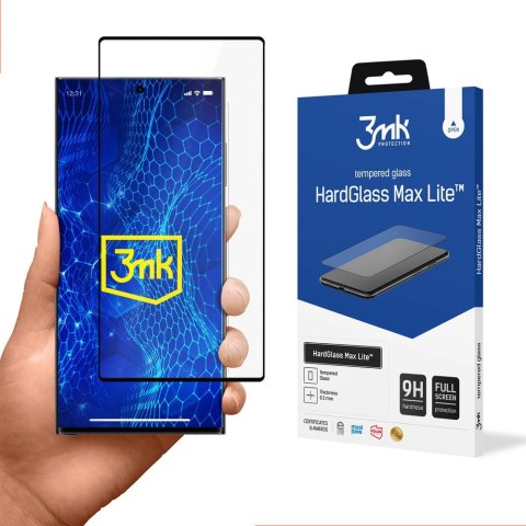 Szkło 9H 3mk HardGlass Max Lite™ na Samsung Galaxy S23 Ultra Szkło 9H 3mk HardGlass Max Lite™ na Samsung Galaxy S23 Ultra