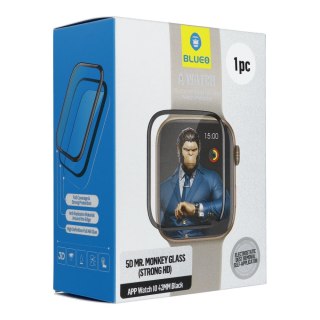 Szkło Hartowane 5D Mr. Monkey Glass - do Apple Watch 10 42MM czarny (Strong HD)