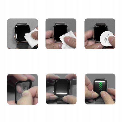 Szkło hybrydowe Tech-Protect Glass Flex+ 2-pack na Garmin Vivoactive 6 - czarne Szkło hybrydowe Tech-Protect Glass Flex+ 2-pack na Garmin Vivoactive 6 - czarne
