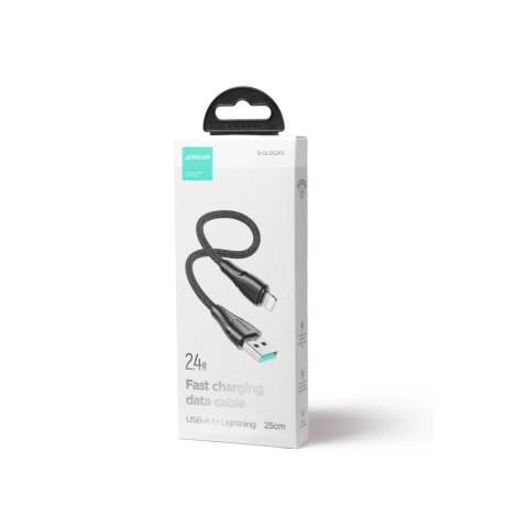 Kabel Joyroom Surpass Series A11 USB-A / Lightning 2.4A 0.25 m - czarny Kabel Joyroom Surpass Series A11 USB-A / Lightning 2.4A 0.25 m - czarny