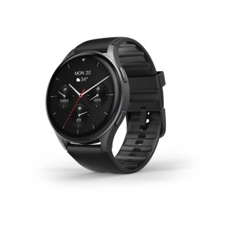 Smartwatch Hama 8900 GPS AMOLED 1.43" z paskiem silikonowym - czarny